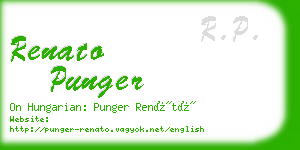 renato punger business card